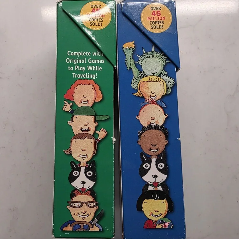 Brain Quest Smart Cards Lot of 2: For The Car Travel (7+) & America (9+)